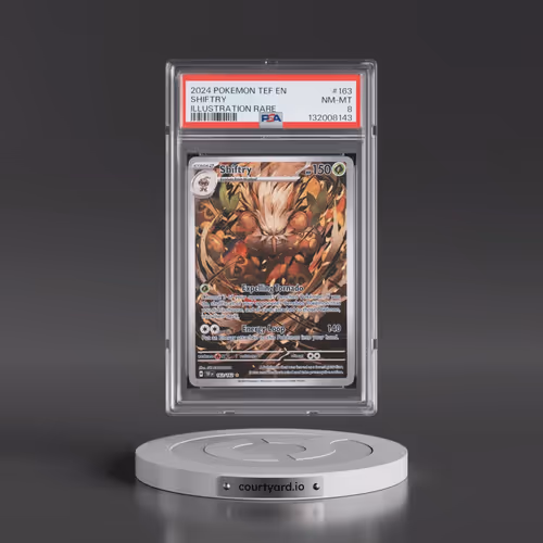 2024 Pokémon Tef EN-Temporal Forces #163 Shiftry - Illustration Rare (PSA 8 NM-MT)