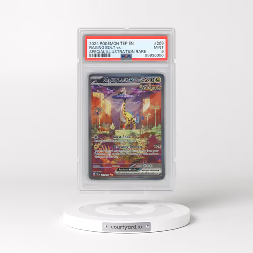2024 Pokémon Tef EN-Temporal Forces #208 Raging Bolt EX - Holo Special Illustration Rare (PSA 9 MINT)