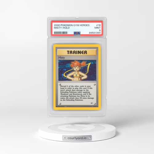 2000 Pokémon Gym Heroes #18 Misty - Holo (PSA 9 MINT)