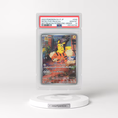 2023 Pokémon SV-P Promo #098 Detective Pikachu - Detective Pikachu Returns Pre-Order (PSA 10 GEM MINT)