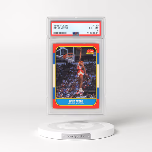 1986 Fleer #120 Spud Webb (PSA 6 EX-MT)