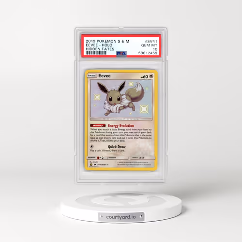 2019 Pokémon Sun & Moon Hidden Fates #SV41 Eevee - Holo (PSA 10 GEM MINT)