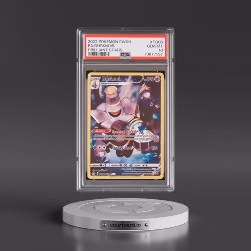 2022 Pokémon Sword & Shield Brilliant Stars #TG06 Dusknoir - Full Art (PSA 10 GEM MINT)