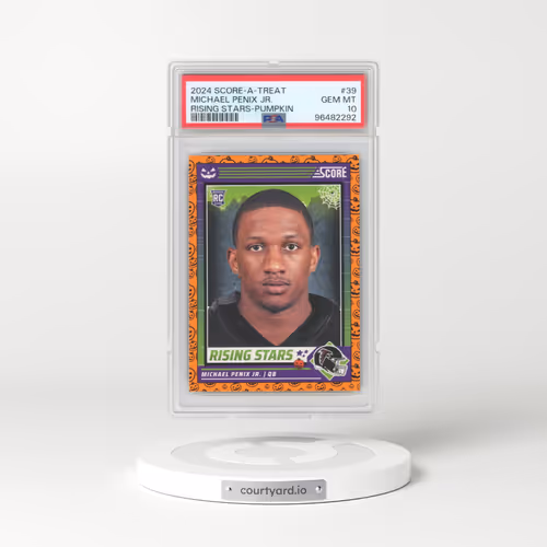 2024 Panini Score-A-Treat Rising Stars #39 Michael Penix Jr. - Pumpkin (PSA 10 GEM MINT)
