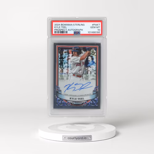 2024 Bowman Sterling Prospect Autographs #PAKT Kyle Teel (PSA 10 GEM MINT)