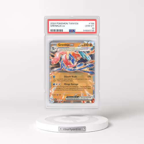 2024 Twilight Masquerade - TWM EN #106 Greninja ex (PSA 10 GEM MINT)