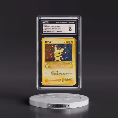 1999 Gold, Silver, to a New World Pichu - Holo (Period on 2nd Line in Text Box at Bottom Right) (CGC