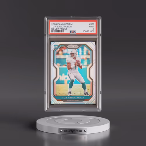 2020 Panini Prizm #339 Tua Tagovailoa - Silver Prizm (PSA 9 MINT)