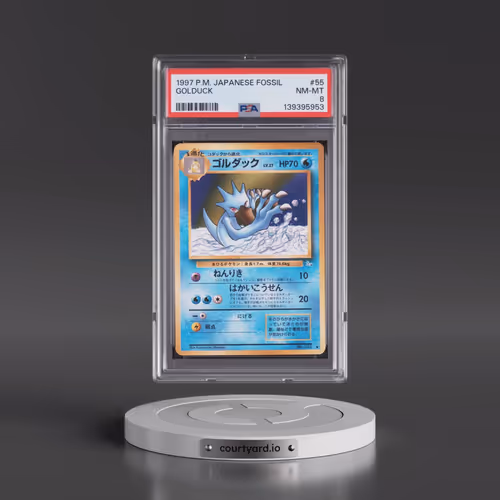 1997 Pokémon Fossil #55 Golduck (PSA 8 NM-MT)