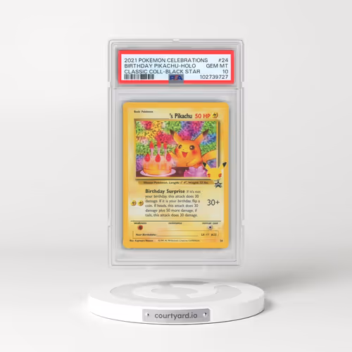 2021 Pokémon Celebrations Classic Collection #24 Birthday Pikachu - Holo (PSA 10 GEM MINT)