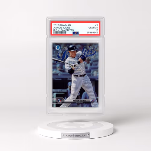2017 Bowman Rookie of the Year Roy Favorites #9 Aaron Judge (PSA 10 GEM MINT)