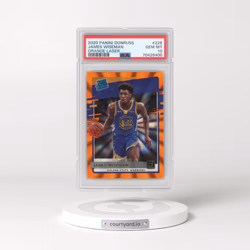 2020 Panini Donruss #226 James Wiseman - Orange Laser (PSA 10 GEM MINT)