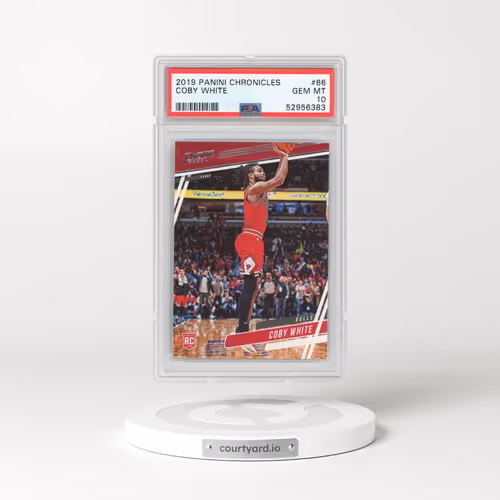 2019 Panini Chronicles #66 Coby White (PSA 10 GEM MINT)