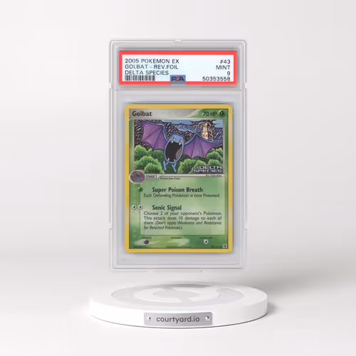 2005 Pokémon EX Delta Species #43 Golbat - Reverse Foil (PSA 9 MINT)