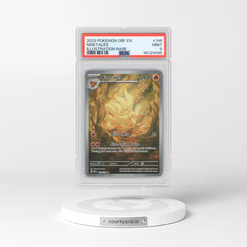 2023 Pokémon Obf EN-Obsidian Flames #199 Ninetales - Illustration Rare (PSA 9 MINT)