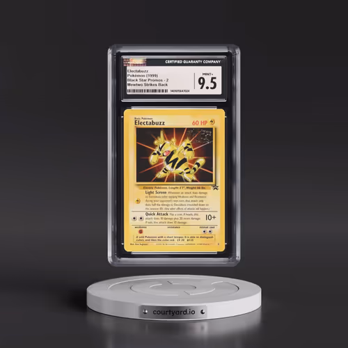 1999 Black Star Promos #2 Electabuzz - Mewtwo Strikes Back (CGC 9.5 MINT+)