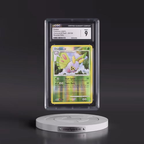 2007 Diamond & Pearl #25/130 Dustox - Reverse Holo (CGC 9 MINT)