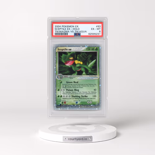 2004 Pokémon EX Team Magma VS Team Aqua #93 Sceptile EX - Holo Holo (PSA 6 EX-MT)