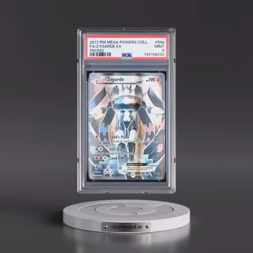 2017 Pokémon Mega Powers Collection Promo #54a Zygarde EX - Holo Full Art (PSA 9 MINT)