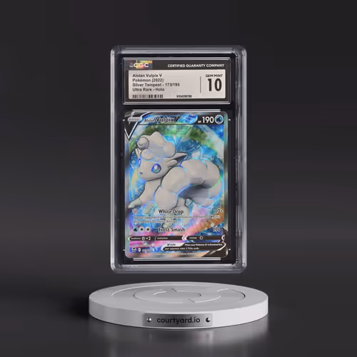 2022 Silver Tempest #173/195 Alolan Vulpix V - Ultra Rare Holo (CGC 10 GEM MINT)