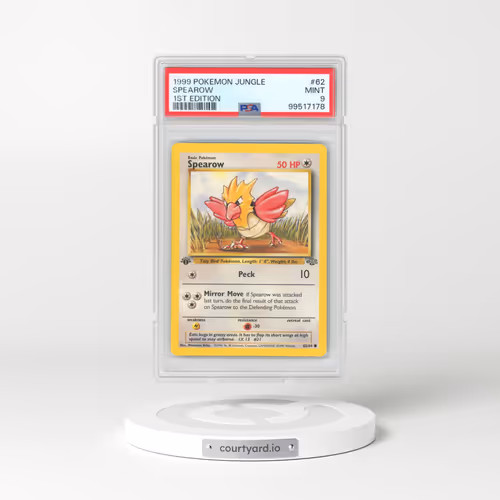 1999 Pokémon Jungle #62 Spearow - 1st Edition (PSA 9 MINT)