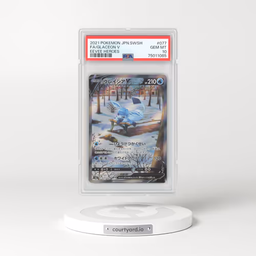 2021 Japanese Eevee Heroes #77 Glaceon V - Full Art Holo (PSA 10 GEM MINT)