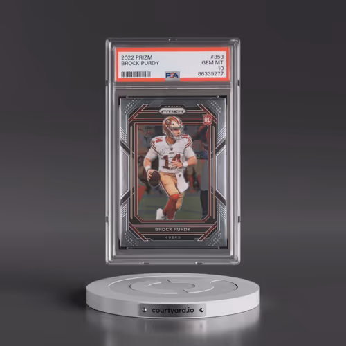 2022 Panini Prizm #353 Brock Purdy (PSA 10 GEM MINT)