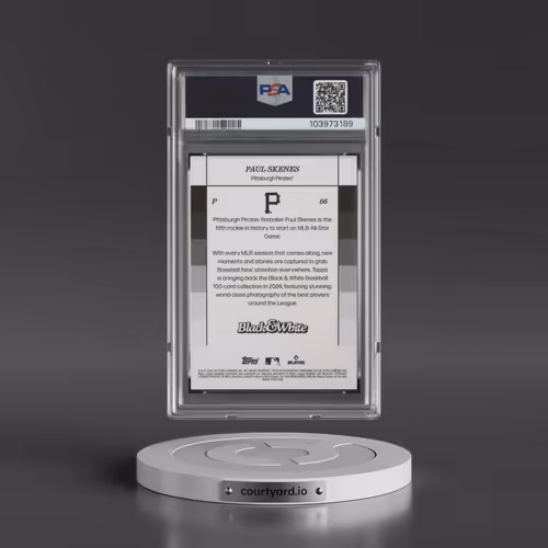 2024 Topps Black and White #66 Paul Skenes (PSA 10 GEM MINT)