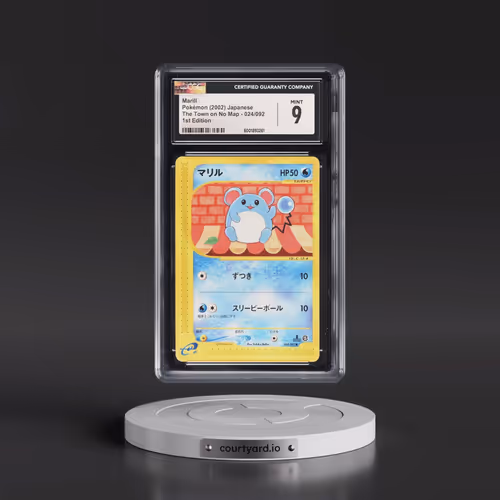 2002 The Town on No Map #024/092 Marill - 1st Edition (CGC 9 MINT)