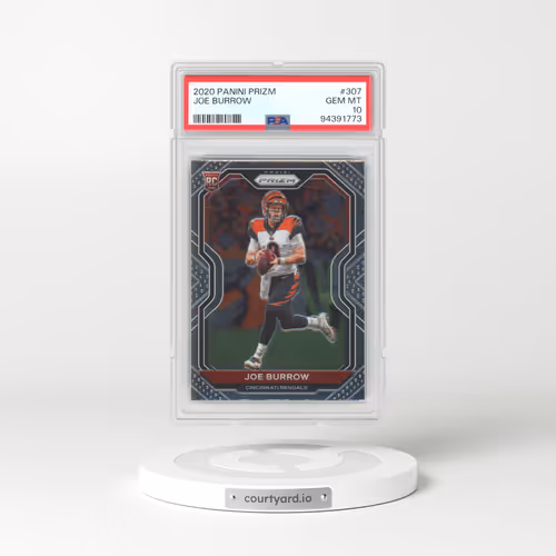 2020 Panini Prizm #307 Joe Burrow (PSA 10 GEM MINT)