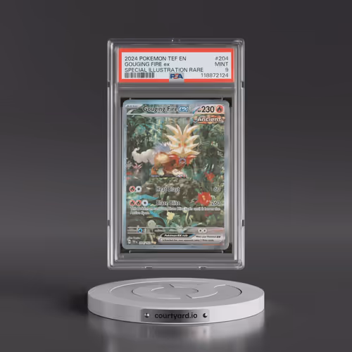 2024 Pokémon Tef EN-Temporal Forces #204 Gouging Fire EX - Holo Special Illustration Rare (PSA 9 MIN