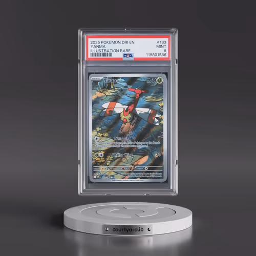 2025 Pokémon Dri EN-Destined Rivals #183 Yanma - Illustration Rare (PSA 9 MINT)