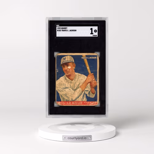 1933 Goudey #102 Travis C. Jackson (SGC 1 PR)