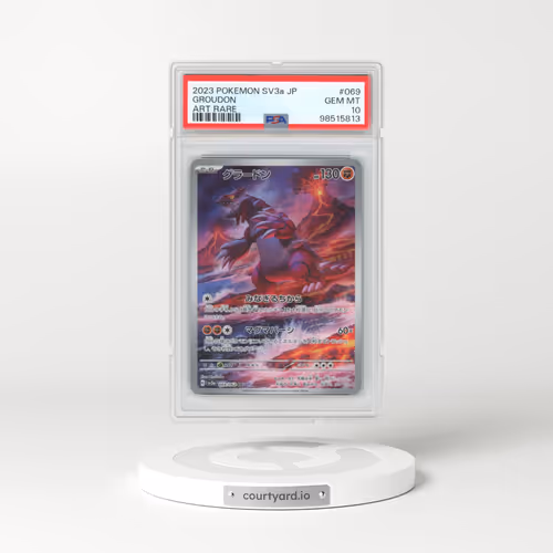 2023 Pokémon Sv3a-Raging Surf #069 Groudon - Art Rare (PSA 10 GEM MINT)