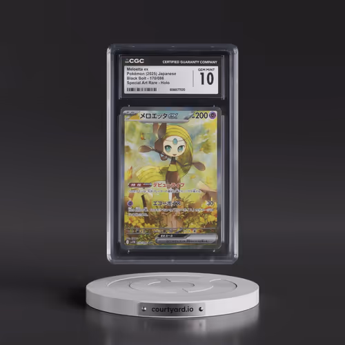 2025 Black Bolt - sv11B #170/086 Meloetta ex - Special Art Rare Holo (CGC 10 GEM MINT)