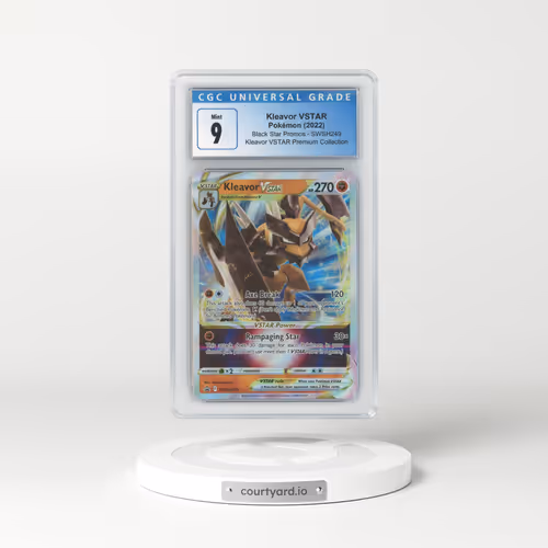2022 Sword & Shield Promos #SWSH249 Kleavor VSTAR - Full Art Holo (CGC 9 MINT)