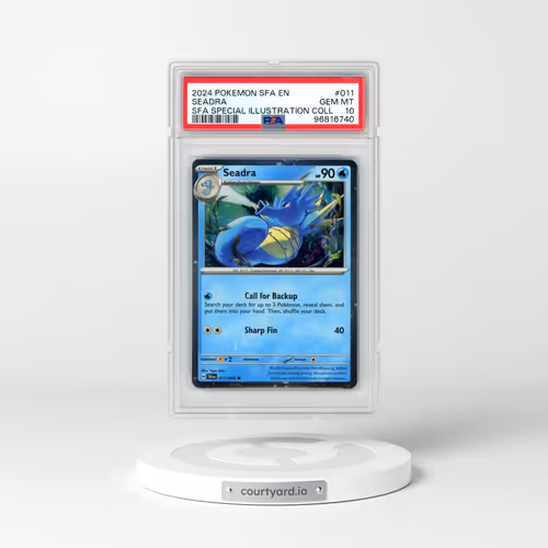 2024 Pokémon Sfa EN-Shrouded Fable #011 Seadra - Shrouded Fable Special Illustration Collection (PSA 10 GEM MINT)