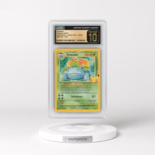 2021 Celebrations - Classic Collection #15/102 Venusaur - Base Set Holo (CGC 10 PRISTINE)