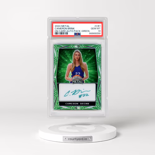 2024 Leaf Web Exclusives #MICB1 Cameron Brink - Metal Inscription-Green Prismatic (PSA 10 GEM MINT)