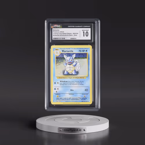 2023 Pokémon Clb-Trading Card Game Classic Blastoise & Suicune EX Deck #002 Wartortle (CGC 10 GEM MI