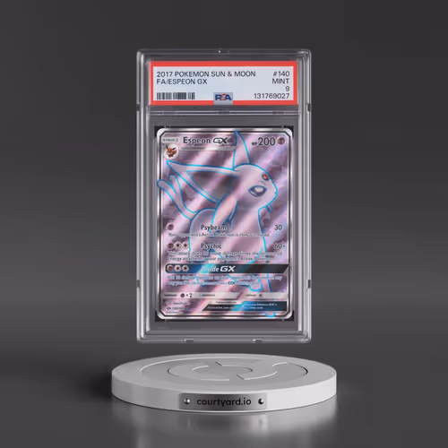 2017 Pokémon Sun & Moon #140 Espeon GX - Holo Full Art (PSA 9 MINT)