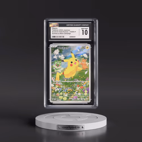 2022 Scarlet & Violet Promos #218/SV-P Pikachu - Summer is Here! Campaign (Holo) (CGC 10 GEM MINT)
