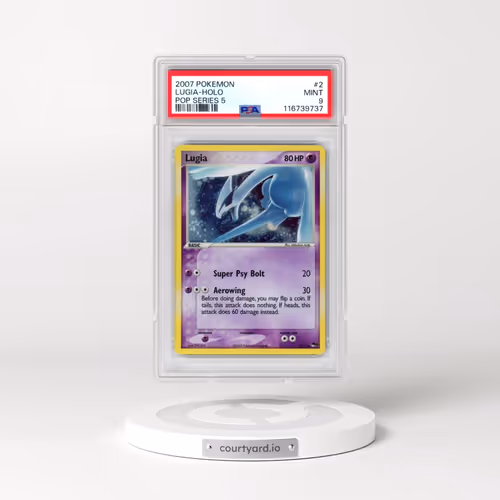 2007 Pokémon Pop Series 5 #2 Lugia - Holo (PSA 9 MINT)