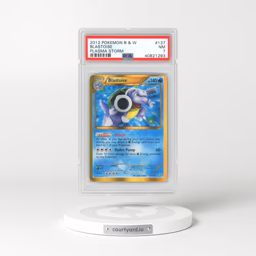 2013 Pokémon Black & White Plasma Storm #137 Blastoise (PSA 7 NM)