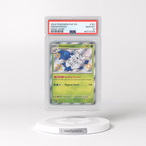 2024 Pokémon Paf EN-Paldean Fates #101 Abomasnow - Shiny Rare (PSA 10 GEM MINT)