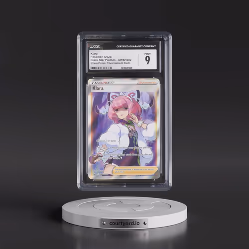 2017 Black Star Promos - Sword & Shield #SWSH302 Klara - Klara Premium Tournament Coll. (CGC 9 MINT)