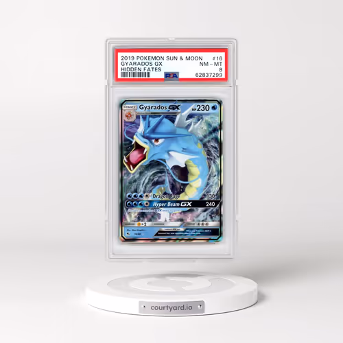 2019 Pokémon Sun & Moon Hidden Fates #16 Gyarados GX - Holo (PSA 8 NM-MT)