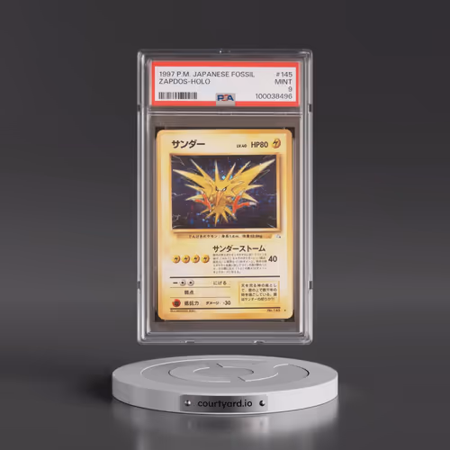 1997 Pokémon Fossil #145 Zapdos - Holo (PSA 9 MINT)