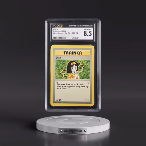2000 Gym Heroes #100/132 Erika - 1st Edition 1st Edition (CGC 8.5 NM-MT+)