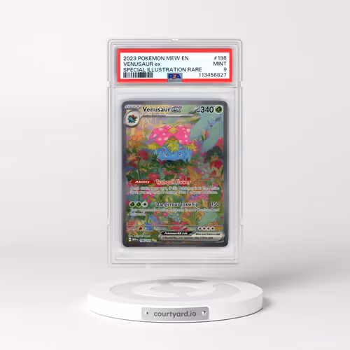 2023 Pokémon Mew EN-151 #198 Venusaur EX - Holo Special Illustration Rare (PSA 9 MINT)